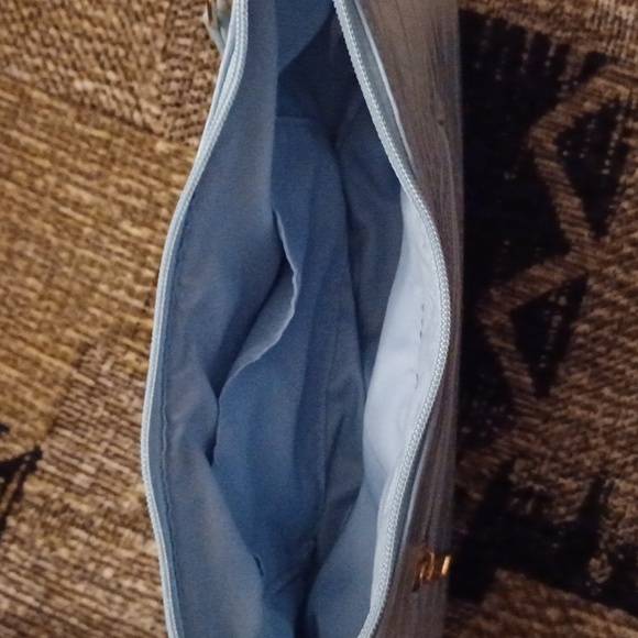 4/$80 Baby Blue Mini Handbag & Crossbody Strap - Picture 6 of 11